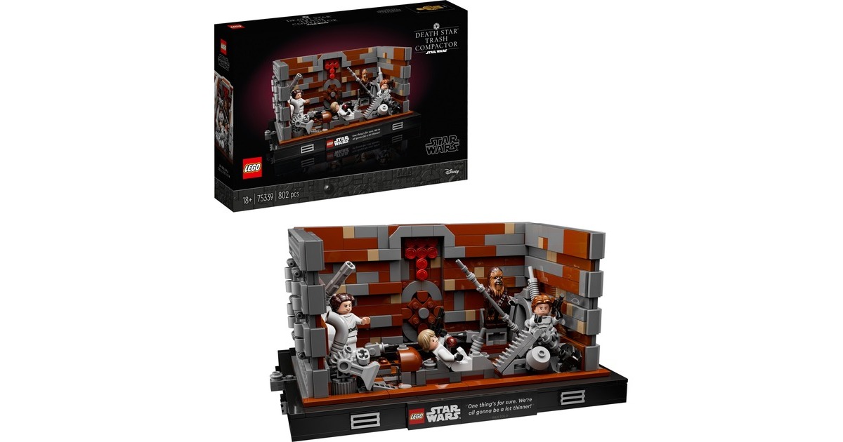 LEGO 75339 Star Wars Müllpresse im Todesstern – Diorama,  Konstruktionsspielzeug 5702017189642