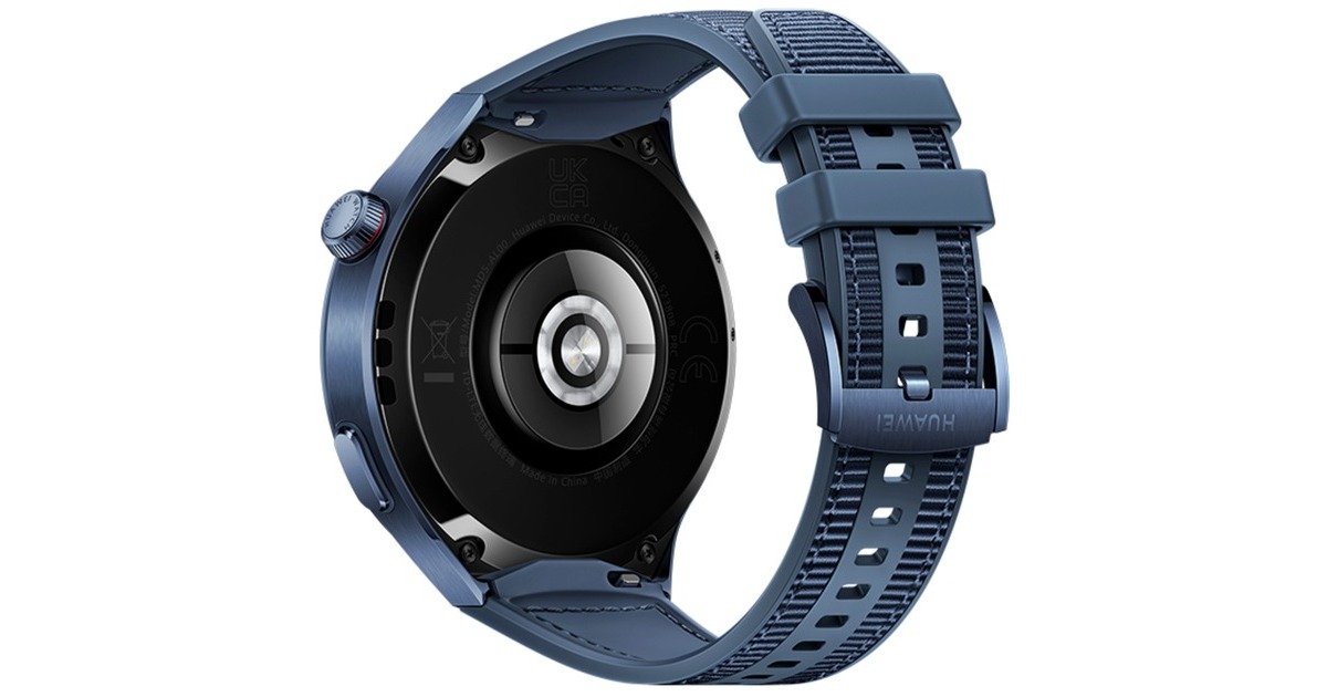 Huawei Watch 4 Pro blau, (Medes-L19W) aus blau, Smartwatch bu, Fluorelastomer Armband