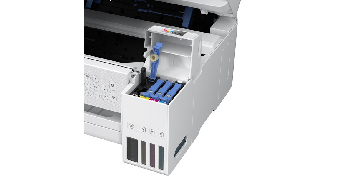 Scan, ET-2856, Epson USB, Multifunktionsdrucker Kopie, EcoTank WLAN weiß,