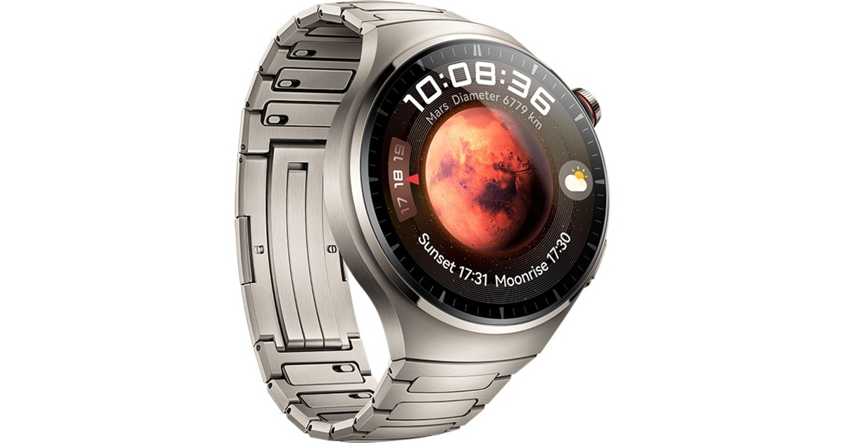 Huawei Titanium, Watch Armband: Titan titan, Smartwatch (Medes-L19M), 4 Pro