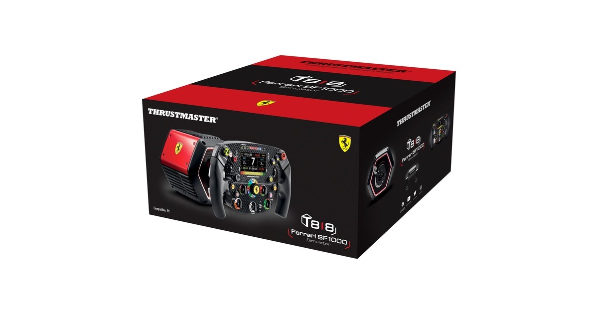 Thrustmaster T818 Ferrari SF1000 Simulator, Lenkrad schwarz/rot, für PC