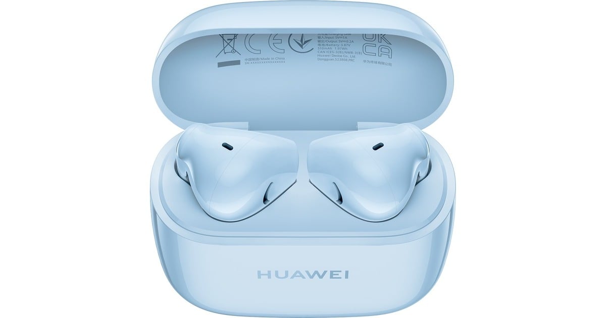 Huawei FreeBuds hellblau, Bluetooth, IP54 Kopfhörer SE 2, USB-C