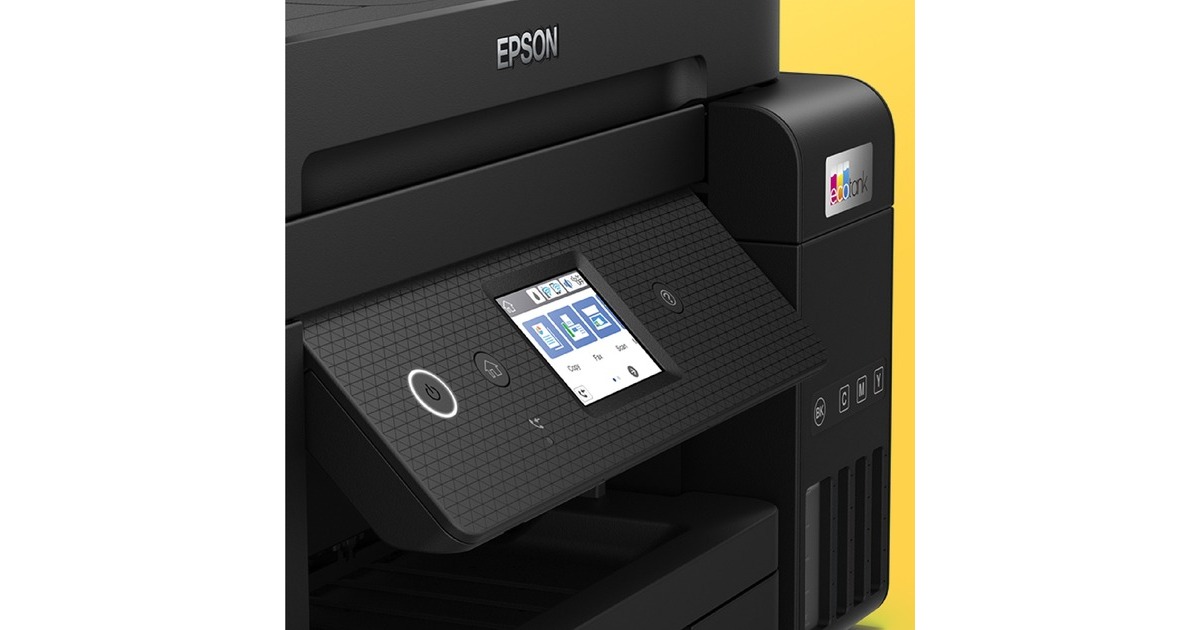 Epson WLAN Multifunktionsdrucker USB, ET-4850, schwarz, Scan, EcoTank Fax, LAN, Kopie,