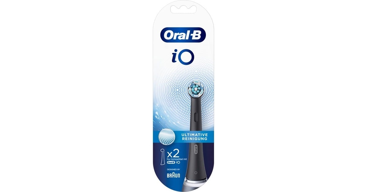 Oral-B Oral-B IO Ultimative Reinigung 2er, Aufsteckbürste Schwarz