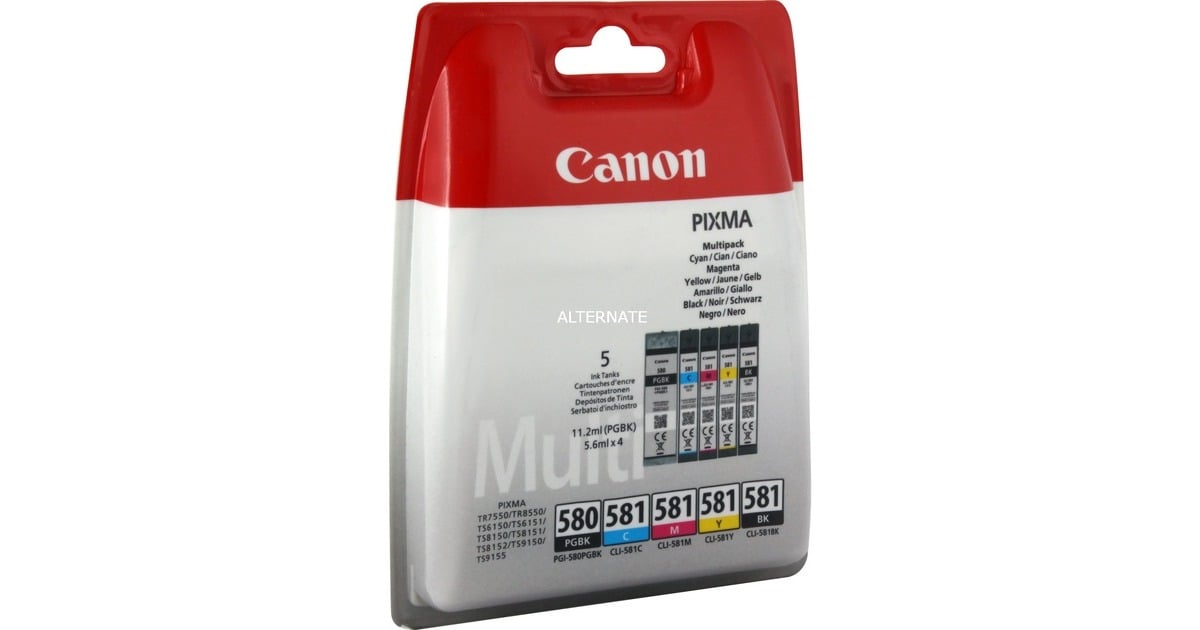 Canon Tinte Multipack BK/C/M/Y PGI-580/CLI-581