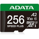 ADATA SPEED PLUS microSDXC 256 GB, Speicherkarte UHS-I U3, Class 10, V30, A2