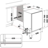 Bauknecht B7I HP42 LC, Spülmaschine 