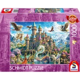 Schmidt Spiele Märchenschloss im Reich der Fantasie, Puzzle 1000 Teile