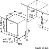 Bosch SMV4EAX28E Serie 4, Spülmaschine weiß