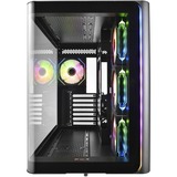 FSP M580-BA bk, Tower-Gehäuse schwarz, Tempered Glass x 2