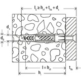 fischer Universaldübel UX 5x30 R hellgrau, 100 Stück