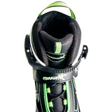 Muuwmi Verstellbare Kinderinliner Gr. 37-40, Inline-Skates grün/schwarz