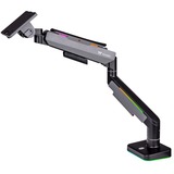 Thermaltake Single RGB Gaming Monitor Arm, Monitorhalterung schwarz, für Monitore 17" - 49"