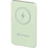 Verbatim Wireless Powerbank Charge 'n' Go 5.000mAh hellgrün, Qi, PD 3.0, Quick Charge 3.0