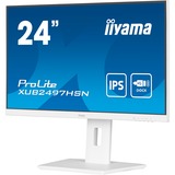 iiyama ProLite XUB2497HSN-W1, LED-Monitor 60.5 cm (23.8 Zoll), weiß (matt), FullHD, IPS, USB-C, RJ-45, 100Hz Panel