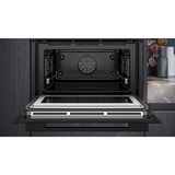 Siemens CM776GKB1 IQ700, Backofen schwarz/edelstahl, mit Mikrowellenfunktion, 60 cm, Home Connect