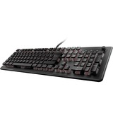 Turtle Beach Vulcan II Max, Gaming-Tastatur schwarz/transparent, DE-Layout, TITAN II Optical Red