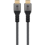 goobay Plus Ultra High-Speed HDMI-Kabel, 8K @ 60Hz grau, 0,5 Meter