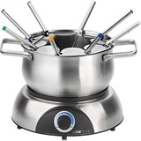 Clatronic Fondue-Set FD 3783 edelstahl, 1.400 Watt, Topf 1,2 Liter