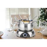 Clatronic Fondue-Set FD 3783 edelstahl, 1.400 Watt, Topf 1,2 Liter