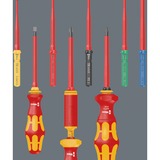 Wera Kraftform Kompakt VDE 16 extra slim 1 Tool Finder, 16-teilig, Schraubendreher rot/gelb, inkl. Steckgriff, Phasenprüfer, VDE-Wechselklingen