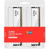 ADATA DIMM 16 GB DDR5-5600 (2x 8 GB) Dual-Kit, Arbeitsspeicher weiß, AX5U5600C468G-DTLABWH, XPG Lancer Blade, INTEL XMP, AMD EXPO