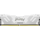 Kingston FURY DIMM 16 GB DDR5-6400  , Arbeitsspeicher weiß, KF564C32RW-16, Renegade, INTEL XMP