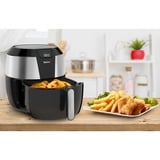 Tefal Heißluftfritteuse Easy Fry XXL schwarz/edelstahl, 1.700 Watt, Korb 5,6 Liter