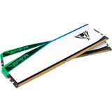 Patriot DIMM 32 GB DDR5-7000 (2x 16 GB) Dual-Kit, Arbeitsspeicher weiß, PVER532G70C38KW, Viper Elite 5 RGB, INTEL XMP