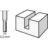 Dremel HSS Nutfräser Ø 3,2mm (650) 1 Stück, Schaft Ø 3,2mm