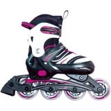 Muuwmi Verstellbare Kinderinliner Gr. 33-36, Inline-Skates pink/schwarz