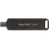 Patriot Rage R550 256GB, USB-Stick schwarz, USB-A und USB-C 3.2 Gen 1