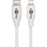 goobay Apple Lightning / USB-C PD-Ladeset nano 20 Watt, Ladegerät weiß, 1 Meter Kabel, PD