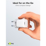 goobay Apple Lightning / USB-C PD-Ladeset nano 20 Watt, Ladegerät weiß, 1 Meter Kabel, PD