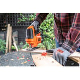 BLACK+DECKER Stichsäge BES602 orange/schwarz, 400 Watt