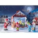 PLAYMOBIL 71472 Adventskalender: Ausflug auf den Weihnachtsmarkt, Konstruktionsspielzeug 