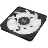 SilverStone SST-AS120B-ARGB 120x120 15, Gehäuselüfter schwarz/transparent, 120 mm