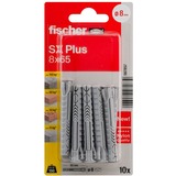 fischer Dübel SX Plus 8x65 K hellgrau, 10 Stück