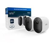 Arlo Pro 5 Spotlight, Überwachungskamera weiß/schwarz, 2er Pack, WLAN, Spotlight, 2K Auflösung