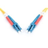 Digitus LWL Patchkabel, Duplex, LC > LC Stecker, Singlemode OS2 gelb, 1 Meter