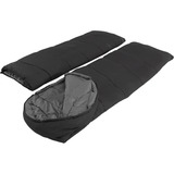 Easy Camp Schlafsack Raven Square Double 5°C schwarz, Modell 2025