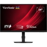 ViewSonic VG2408A, LED-Monitor 60.5 cm (24 Zoll), schwarz, FullHD, IPS, USB-Hub, 100Hz Panel