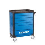 GEDORE Werkzeugwagen Workster highline blau/schwarz, inkl. 147 Werkzeuge