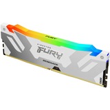 Kingston FURY DIMM 16 GB DDR5-6400  , Arbeitsspeicher weiß, KF564C32RWA-16, Renegade RGB, INTEL XMP