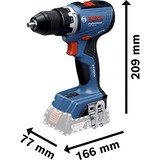 Bosch Akku-Bohrschrauber GSR 18V-65 Professional solo, 18Volt blau, ohne Akku und Ladegerät