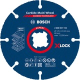 Bosch EXPERT X-LOCK Carbide MultiWheel Trennscheibe, Ø 125mm Bohrung 22,23mm, gerade