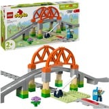 LEGO 10426 DUPLO Town Eisenbahnbrücke und Schienen - Erweiterungsset, Konstruktionsspielzeug 