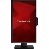 ViewSonic VG2440V Videokonferenzmonitor, LED-Monitor 60.5 cm (24 Zoll), schwarz (matt), FullHD, IPS, Webcam, Mikrofon, USB Hub