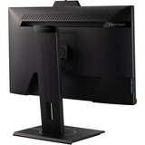 ViewSonic VG2440V Videokonferenzmonitor, LED-Monitor 60.5 cm (24 Zoll), schwarz (matt), FullHD, IPS, Webcam, Mikrofon, USB Hub