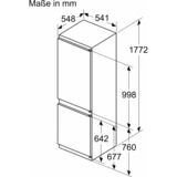 Bosch KIN86NSE0 Serie 2, Kühl-/Gefrierkombination 